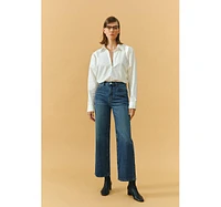 The Cityer Crop Wide Jeans