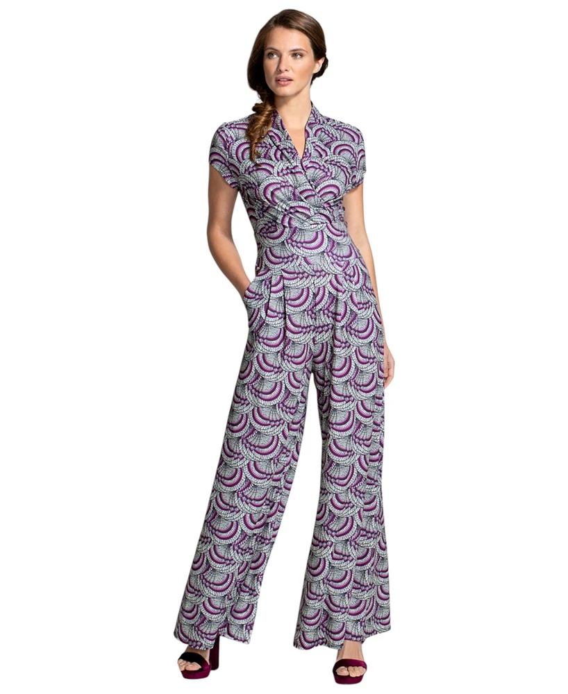 HotSquash London Women's Printed Wideleg Jumpsuit