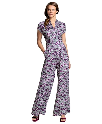 HotSquash London Women's Printed Wideleg Jumpsuit