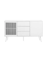 Modern Cabinet with 2 Doors and 3 Drawers, Suitable for Living Rooms, Studies, and Entrances