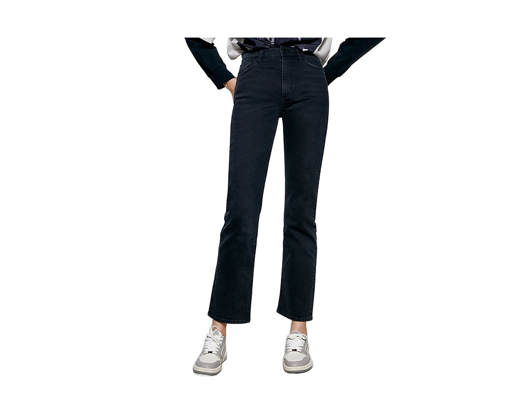 Activity Grrrl High Rise Kick Crop Jeans