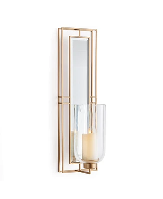 7.75"D x 7.5"W x 28"H Jemma Decorative Wall Mirror Candle Sconce