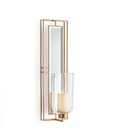 7.75"D x 7.5"W x 28"H Jemma Decorative Wall Mirror Candle Sconce
