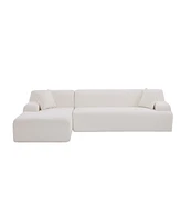 Modern Large L-Shape Modular Sectional Sofa for Living Room, Bedroom, Salon, 2 Piece Free Combination, Simplified Style