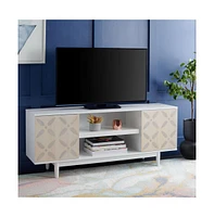 Faye 3 Shelf Patterned Media Stand
