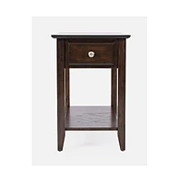 Modern Espresso Chairside End Table