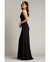 Tadashi Shoji Plaza Drape Back Gown