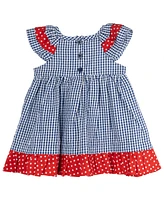 Rare Editions Baby Girls Lady Bug Seersucker Dress