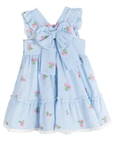 Rare Editions Baby Girls 2-Piece Seersucker Dress with Matching Headband Set