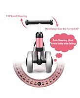 Baby Balance Bike for 2 Years Old Boys Girls No Pedal 4 Wheels