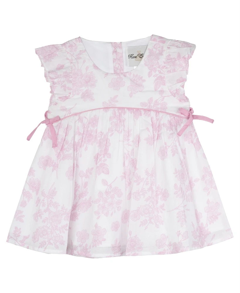 Rare Editions Baby Girls Toile Printed Dress