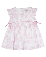 Rare Editions Baby Girls Toile Printed Dress