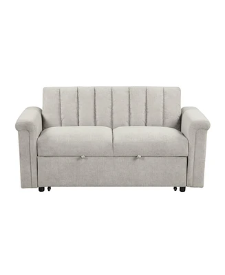 Convertible Soft Cushion Sofa Pull Bed ,for Two People to Sit On