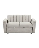 Convertible Soft Cushion Sofa Pull Bed ,for Two People to Sit On