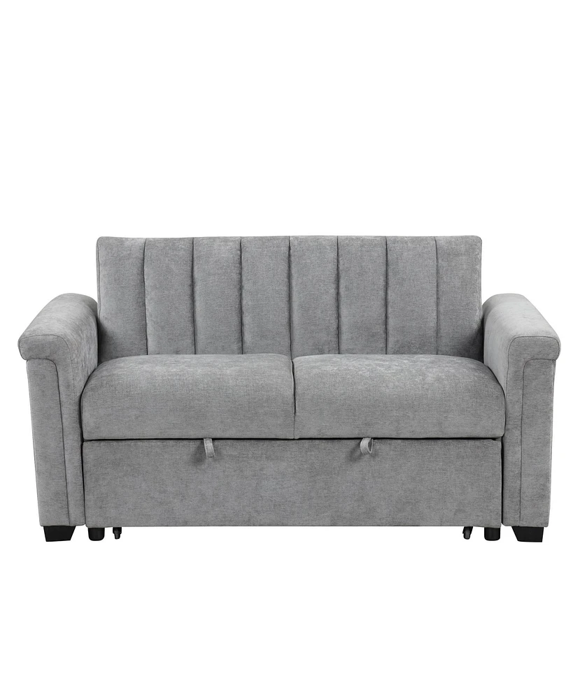 Convertible Soft Cushion Sofa Pull Bed ,for Two People to Sit On