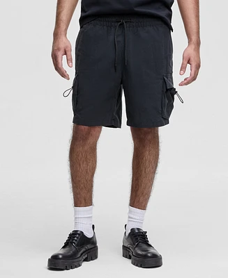 Mode of One Men's Relaxed-Fit Crinkled 7" Cargo Shorts, Exclusively at Macy's