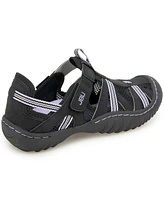 Jbu Women's Regional Water-Ready Strappy Sandal Flats