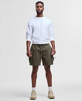 Mode of One Men's Relaxed-Fit Crinkled 7" Cargo Shorts, Exclusively at Macy's