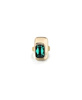 UNOde50 Rectangular Shaped Crystal Ring