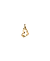 UNOde50 18K Gold Plated Big Heart Shaped Charm