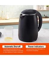 Elite Cuisine 1.8-Qt. Cool-Touch Electric Kettle with Stainless Steel Interior