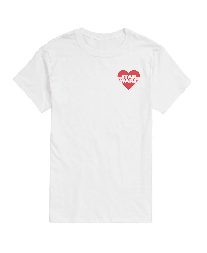 Airwaves Men's Star Wars Heart Short Sleeve T-Shirt