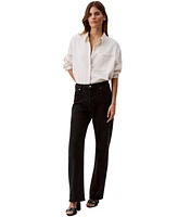 Calvin Klein Jeans Women's 90s Straight-Leg Stretch