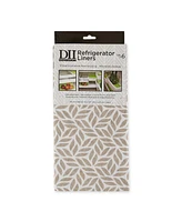 Design Imports Leaf Print Fridge Liner 6 Pack Set, 24" x 12"