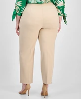 Anne Klein Plus Hollywood Straight-Leg Ankle Pants