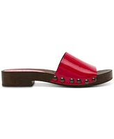 Steve Madden Women's Cento Wooden Flatform Slide Sandals