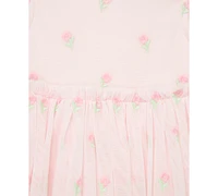 Little Me Baby Girls 2-Pc. Flowers Popover Bodysuit & Headband Set
