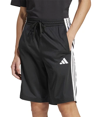 adidas Men's Three-Stripes 10" Tricot Shorts