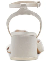 Dolce Vita Women's Brenna Satin Twist Two-Piece Block-Heel Sandals