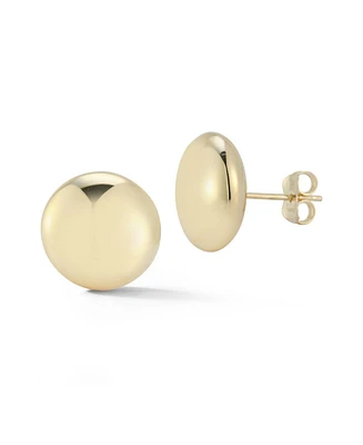 Rachel Zoe Fine Jewelry 14K Gold Bold Button Studs