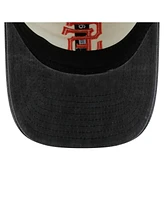 New Era Men's Cream/Black San Francisco Giants Classic Sidescript 9TWENTY Adjustable Hat