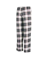 Concepts Sport Women's Black New Orleans Saints Ashford Plaid Knit Pants