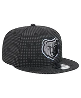 New Era Men's Black Memphis Grizzlies Midnight Ink Pop Outline 9FIFTY Snapback Hat