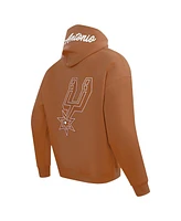 Pro Standard Men's Brown San Antonio Spurs Paint the City Drop Shoulder Pullover Hoodie