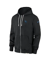 Nike Men's Black Tennessee Titans Sideline Performance Full-Zip Hoodie Jacket