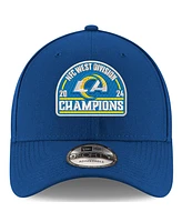 New Era Men's Royal Los Angeles Rams 2024 Nfc West Division Champions 9FORTY Adjustable Hat