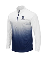 Colosseum Men's Navy Notre Dame Fighting Irish Magic Team Logo Quarter-Zip Jacket