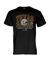 Blue 84 Men's Black Texas Longhorns College Football Playoff 2025 Peach Bowl Champions T-Shirt