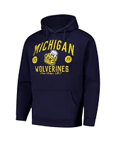 League Collegiate Wear Men's Navy Michigan Wolverines Bendy Arch Essential 2.0 Pullover Hoodie