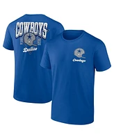 Fanatics Men's Royal Dallas Cowboys Big Tall Throwback Logo T-Shirt