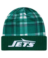 New Era Men's Green New York Jets Sideline Statement Cuffed Knit Hat