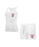 Concepts Sport Women's Tampa Bay Buccaneers Quartz Hacci Knit Tank Top Shorts Sleep Set