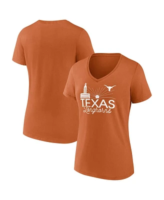 Fanatics Women's Burnt Orange Texas Longhorns Fundamentals Region Draw T-Shirt