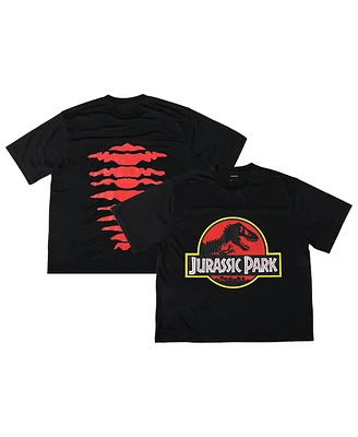 Dumbgood Men's Black Jurassic Park Mesh Jersey