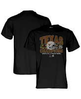 Blue 84 Men's Black Texas Longhorns College Football Playoff 2025 Peach Bowl Champions T-Shirt