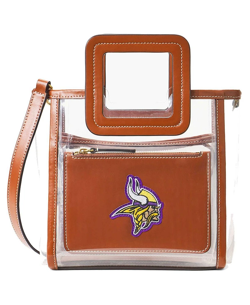 Staud Women's Minnesota Vikings Clear Mini Shirley Bag
